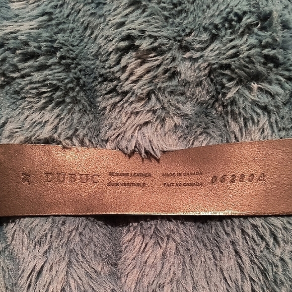 Vintage Dubuc Men's Black Leather Belt. Size 34. Great Condition - Picture 2 of 5
